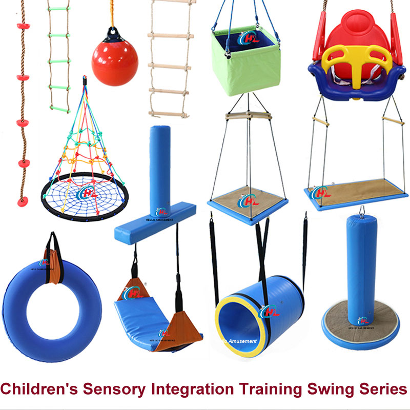Children Indoor Sensory Training T-shaped Swing 11