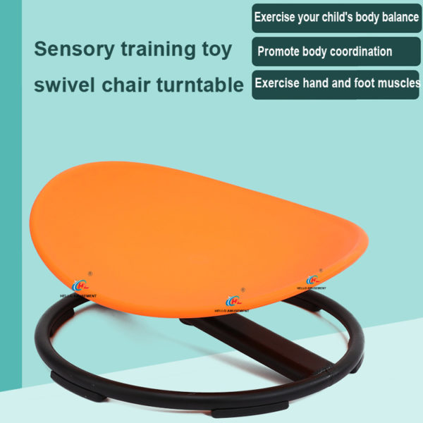 Sensory training toy round swivel chair turntable 04