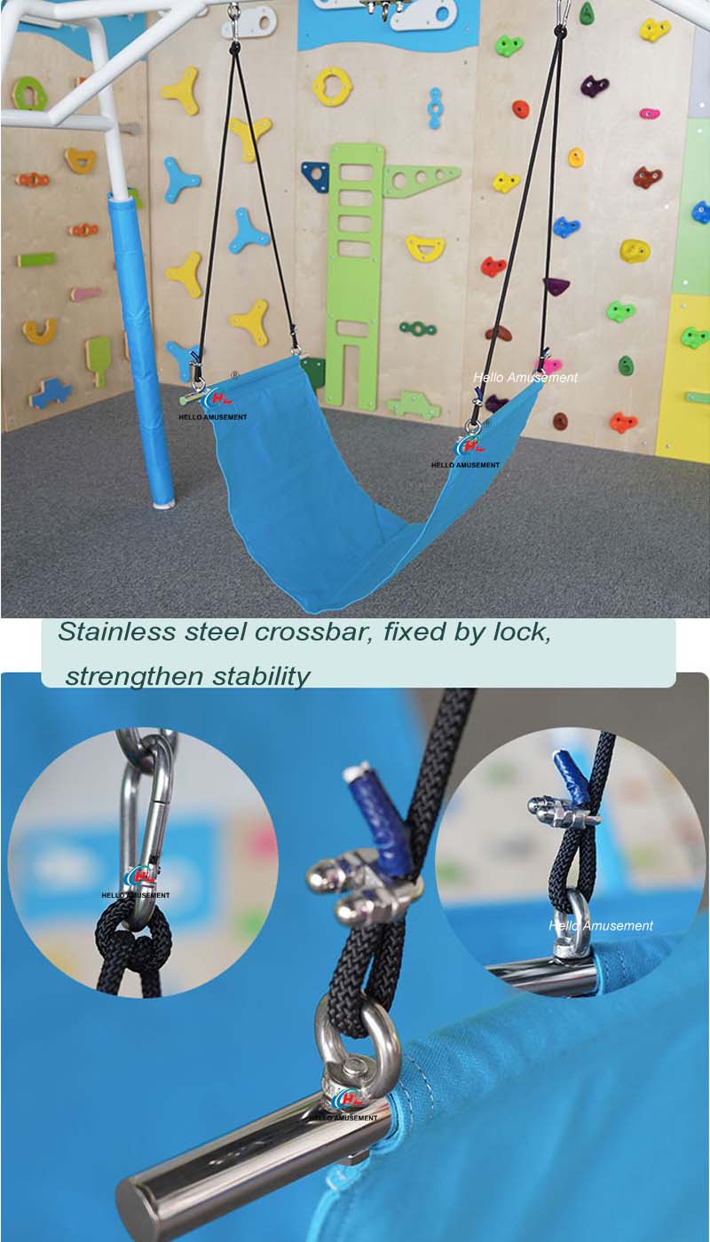 Stainless steel stick suspension canvas swing 09