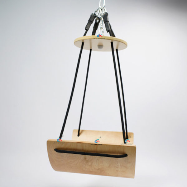U-shaped wooden curved swing 05