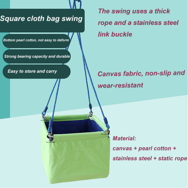 Early education hanging square cloth bag swing 1