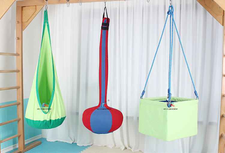 Early education hanging square cloth bag swing 17