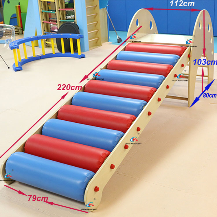 Sensory training equipment roller slide soft climbing ladder 01