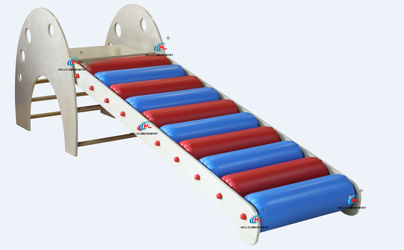 Sensory training equipment roller slide soft climbing ladder 05