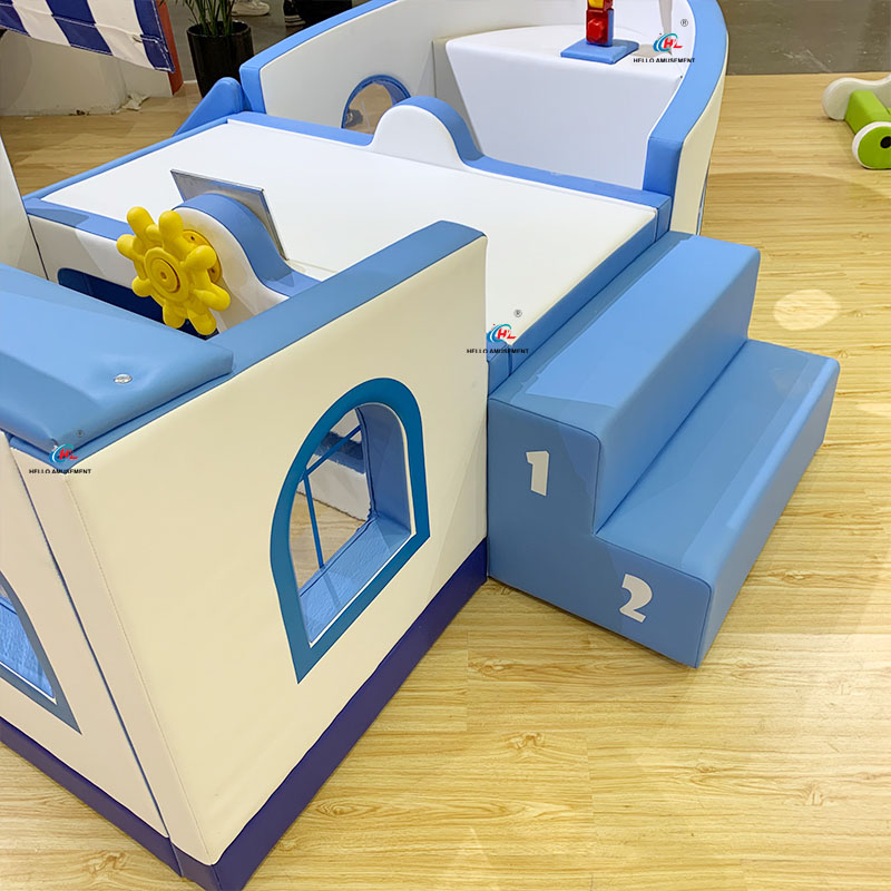 Children's Early Education Center Indoor Soft Play Sailing Slide Combination 14