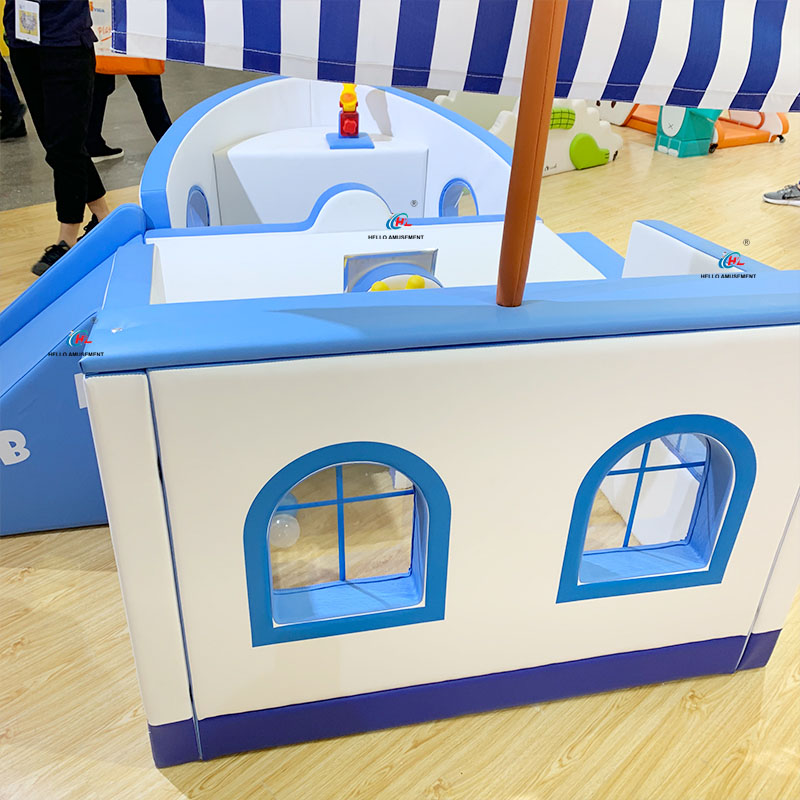 Children's Early Education Center Indoor Soft Play Sailing Slide Combination 15