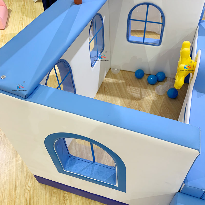 Children's Early Education Center Indoor Soft Play Sailing Slide Combination 16