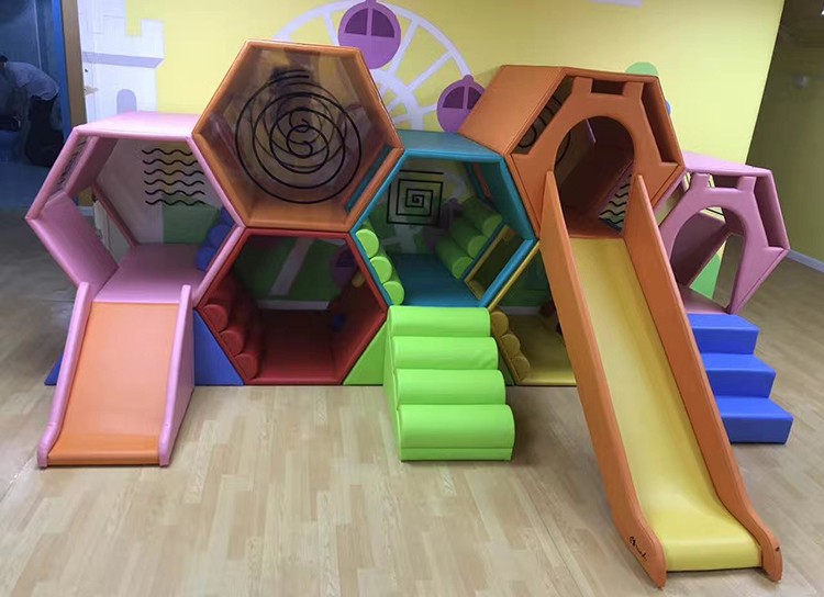 Children's climbing slide combination set colorful honeycomb climbing 25