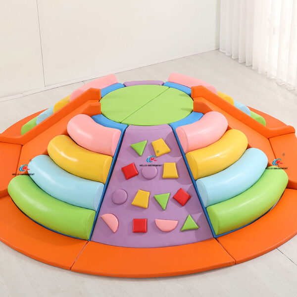 Children's soft play climbing and sliding multifunctional turtle climbing combination 4