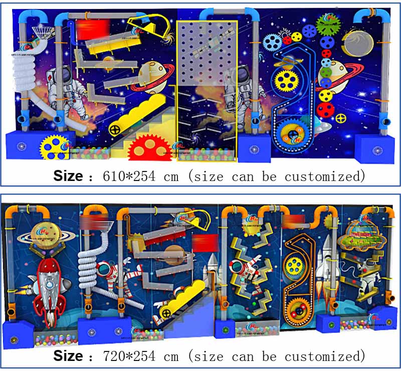 Kids Commercial Playgrounds Indoor Ball Wall Games of Educational Toys 9