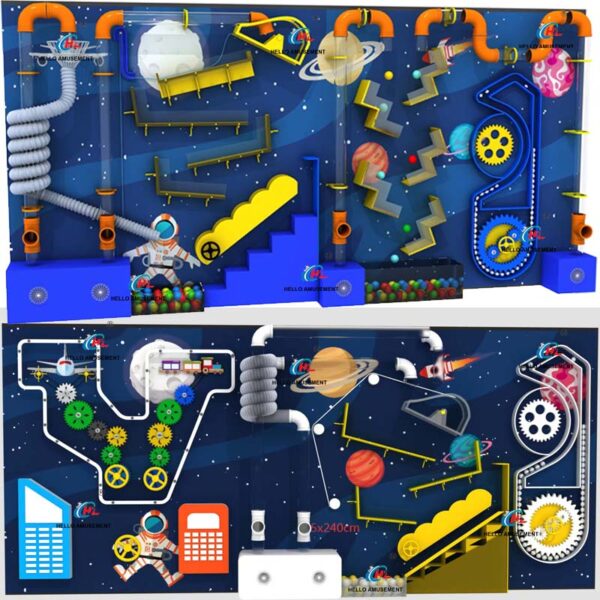 Science Museum Equipment Indoor Playground Kids Ball Interactive Wall Games 4