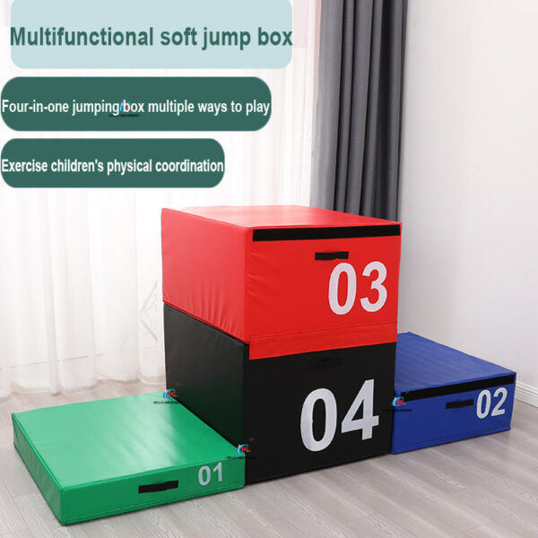Sensory integration training progressive box jumping combination 1
