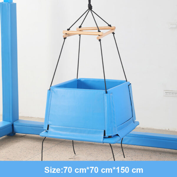 Square Flat Swing Basket with Fence 3