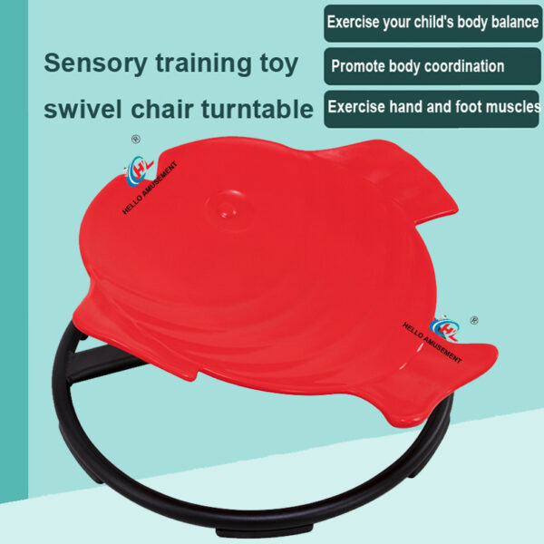 Sensory swivel chair balance plate rotating disc 26