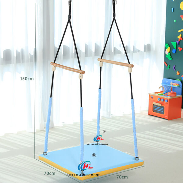 Children Soft Padding Upgraded Square Flat Sensory Swing 2