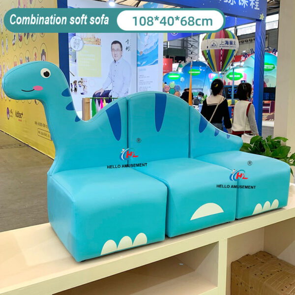 Children's brachiosaurus combination soft sofa 4