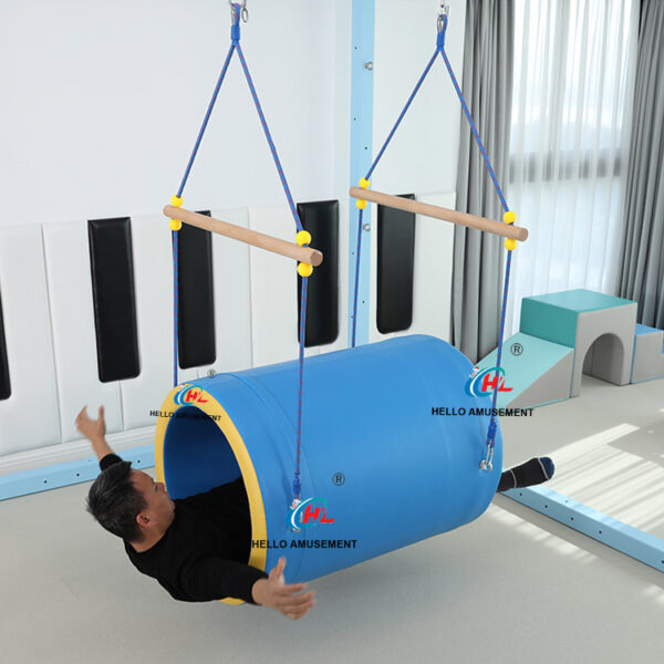 Children's sensory training cylinder swing 4