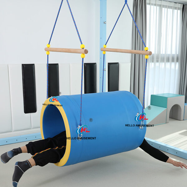 Children's sensory training cylinder swing 5