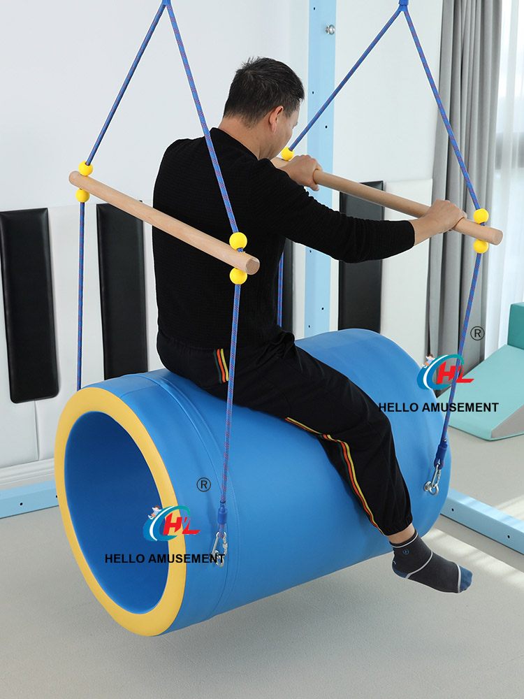 Children's sensory training cylinder swing 8