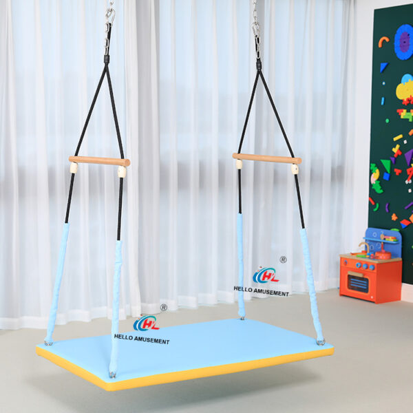 Rectangular flat swing two-person balance swing 2