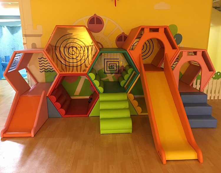 Children's climbing slide combination set colorful honeycomb climbing 24