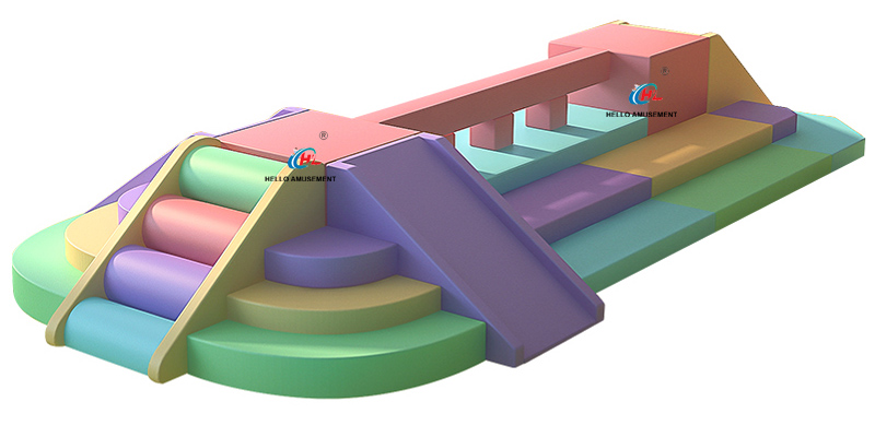 Early education center sensory integration training software climbing and sliding multi-functional balance beam combination 17