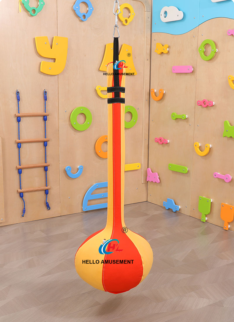 Children Indoor Hanging Pumpkin Swing for Sensory Training 13