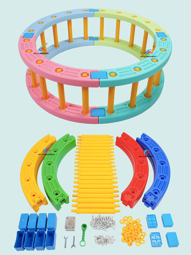 Quarter circle climbing frame physical balance beam bridge 13