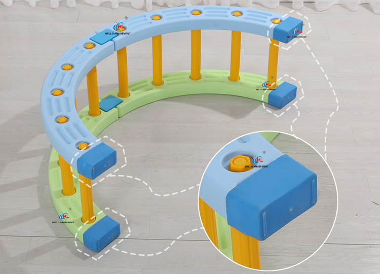 Quarter circle climbing frame physical balance beam bridge 23