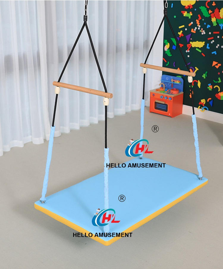 Rectangular flat swing two-person balance swing 10