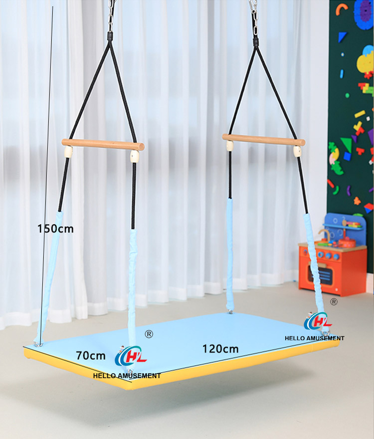 Rectangular flat swing two-person balance swing 11