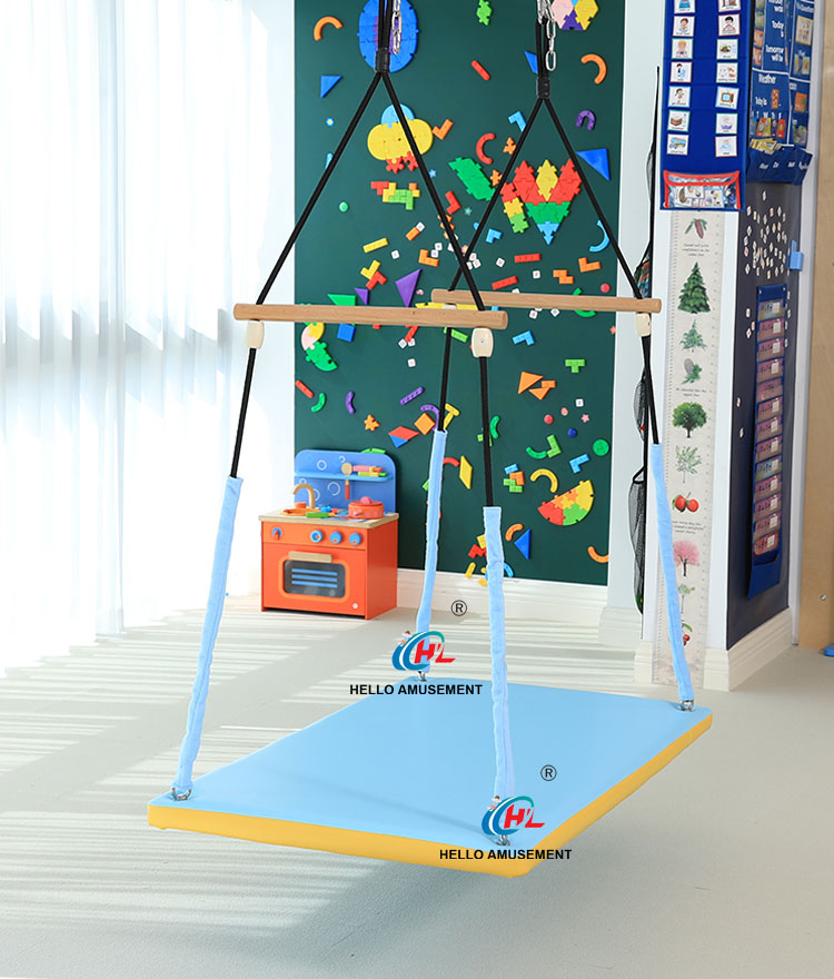 Rectangular flat swing two-person balance swing 8