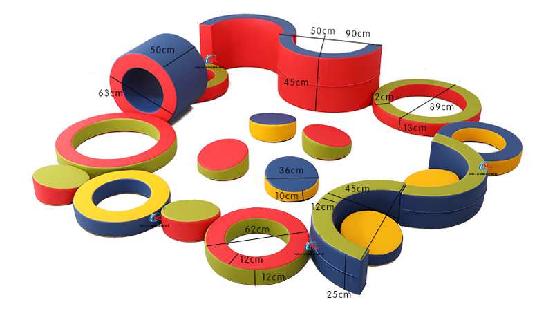 Sensory integration training equipment soft play combination set 47