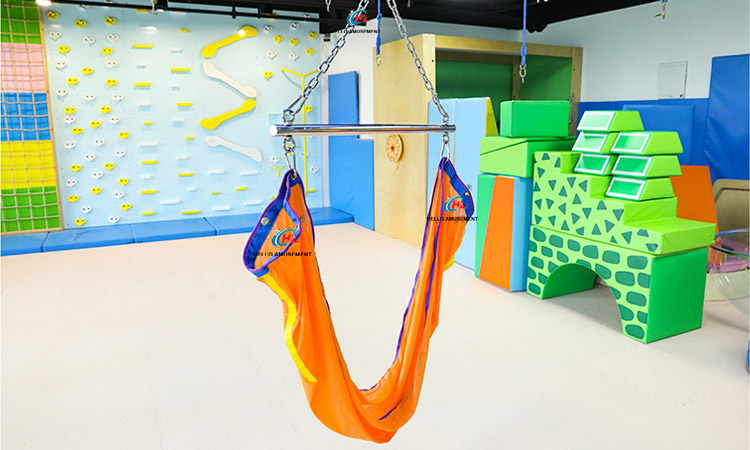 Sensory integration training hanging net swing 07