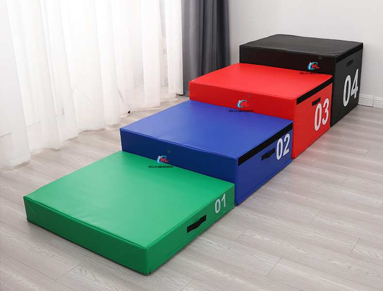 Sensory integration training progressive box jumping combination 21