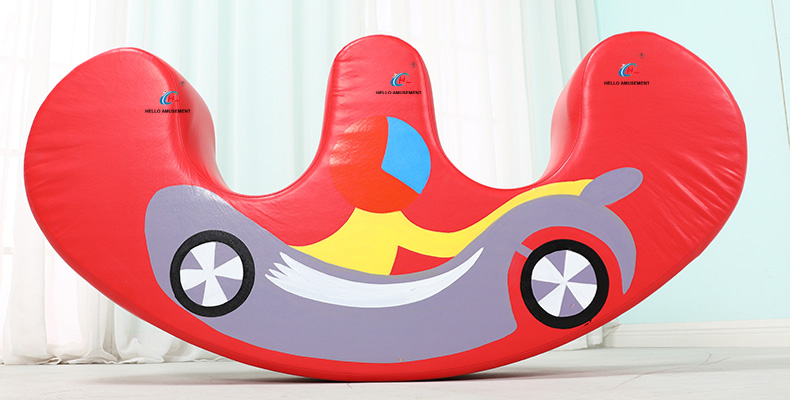 Sensory training equipment children's soft rocking horse 17