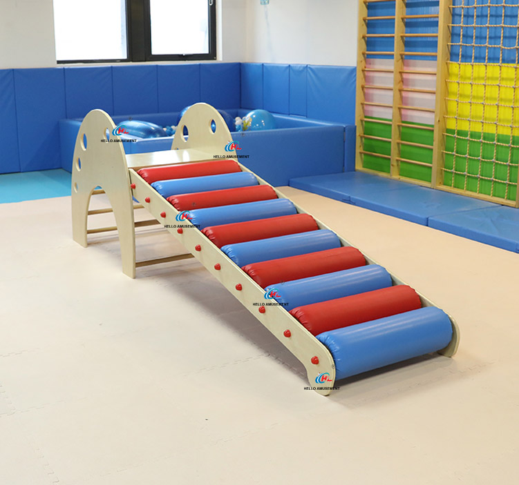 Sensory training equipment roller slide soft climbing ladder 03