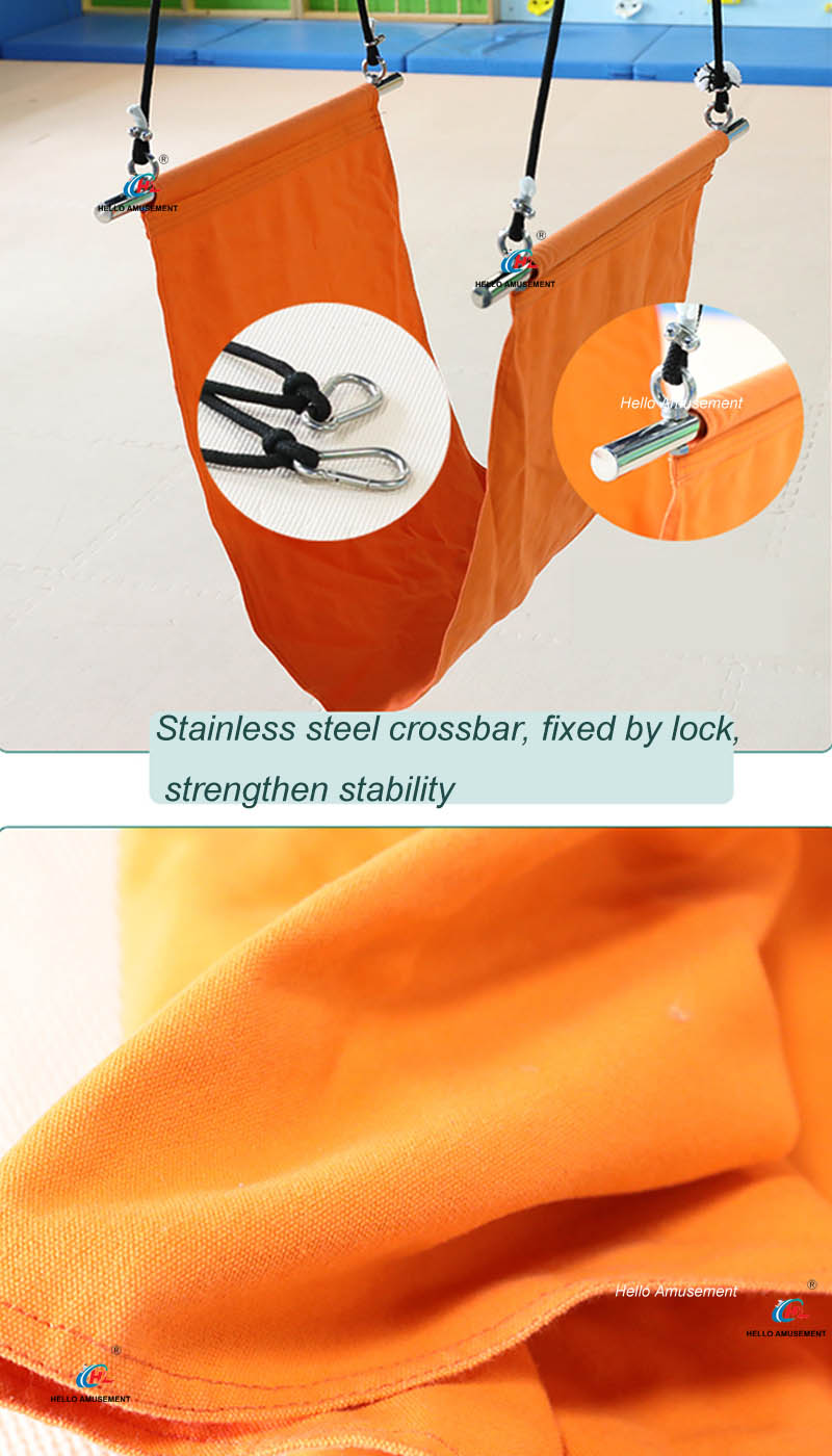 Stainless steel stick suspension canvas swing 08