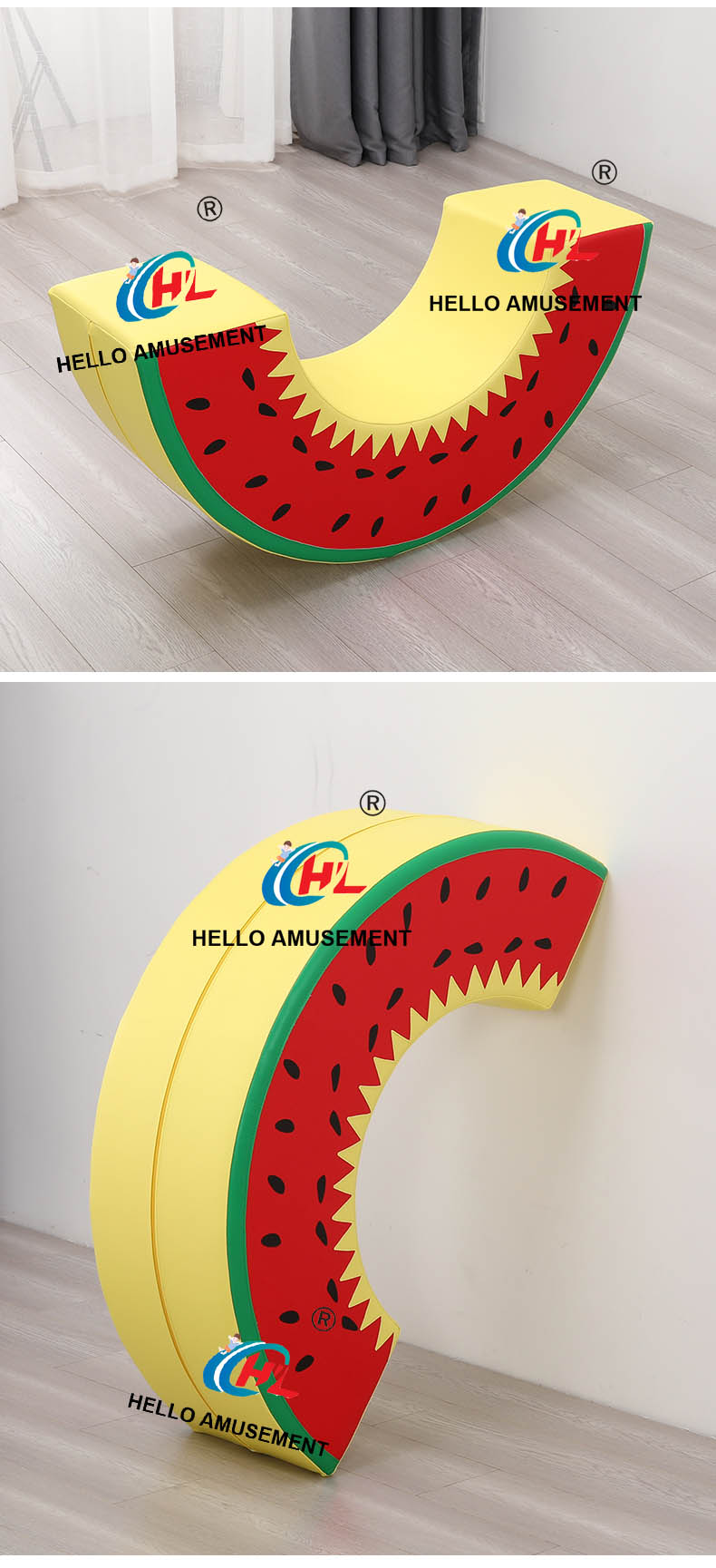 Watermelon Soft Rocking Horse 11