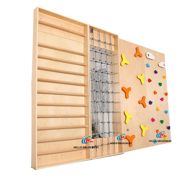 Wooden four-piece climbing set 1