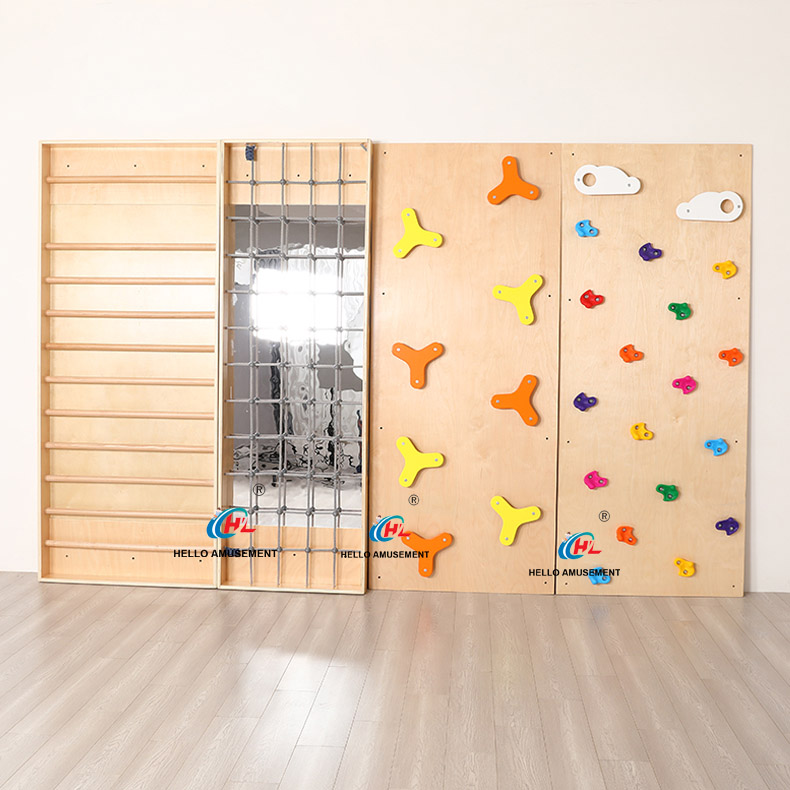 Wooden four-piece climbing set 2