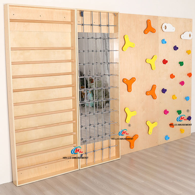 Wooden four-piece climbing set 3