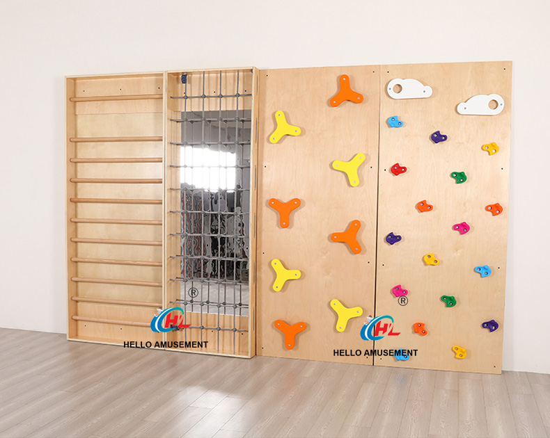 Wooden four-piece climbing set 6