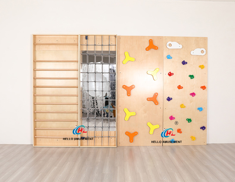 Wooden four-piece climbing set 7