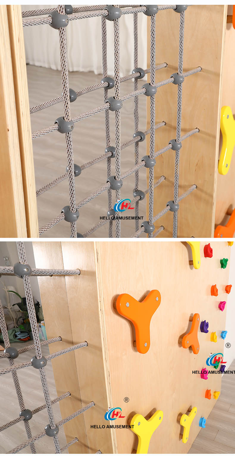 Wooden four-piece climbing set 9