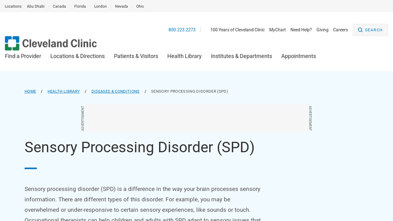 Sensory Processing Disorder (SPD): Symptoms & Treatment