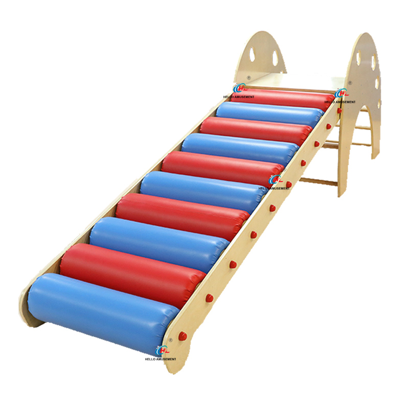 A stock image illustrating Amusement Equipment Roller Slide Soft Climbing Ladder for Indoor concepts