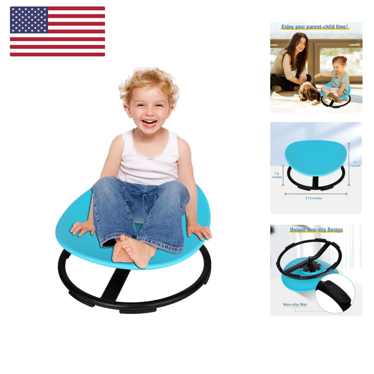 Illustrative example of AUTISM SPECIAL TRAINING ROOM KIDS SENSORY SWIVEL CHAIR from Google Search