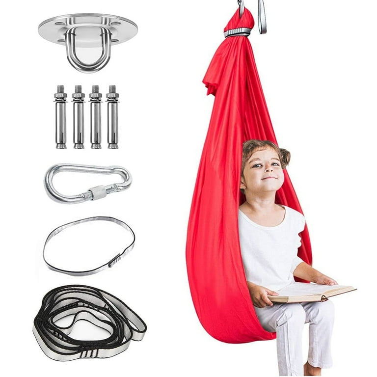 Illustrative example of Children Indoor Sensory Training Cloth Bag Swing from Google Search