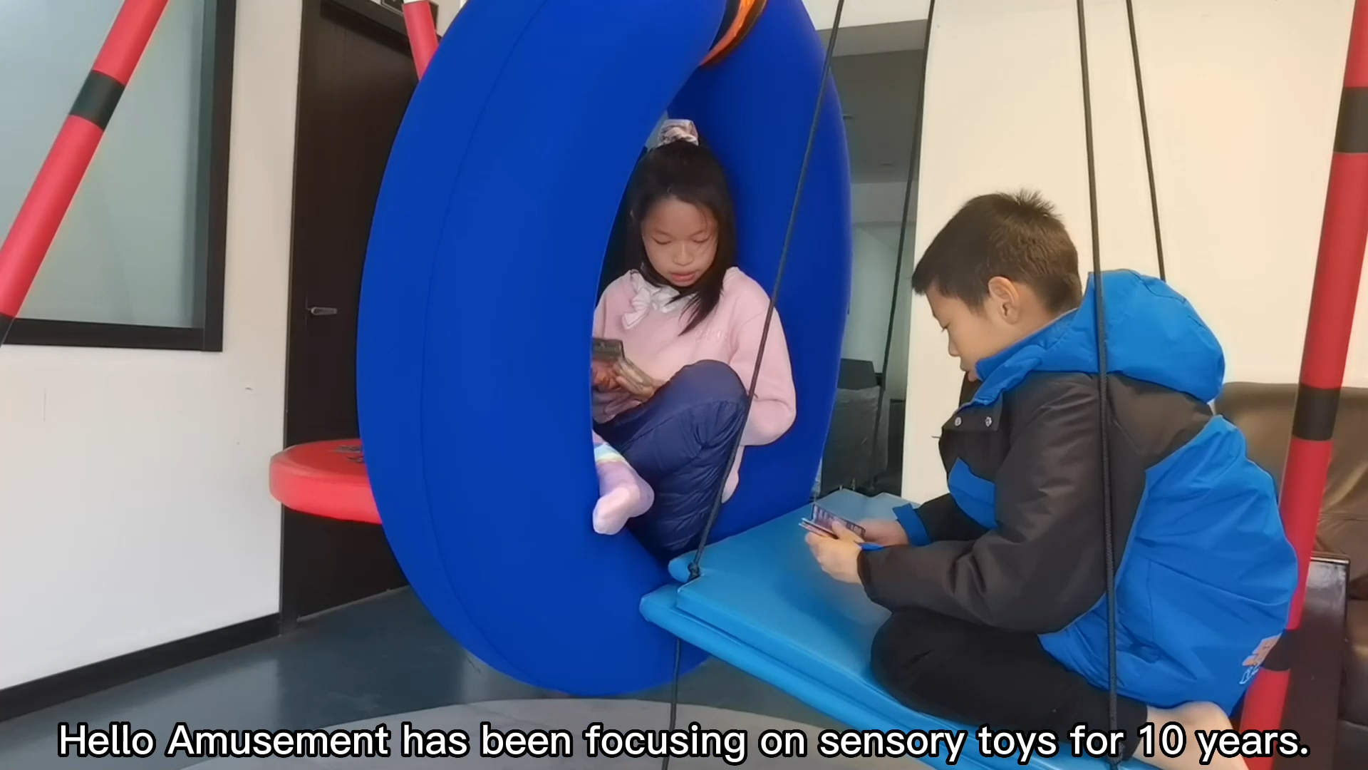 Illustrative example of Children Sensory Training Hanging Vertical Swing from Google Search